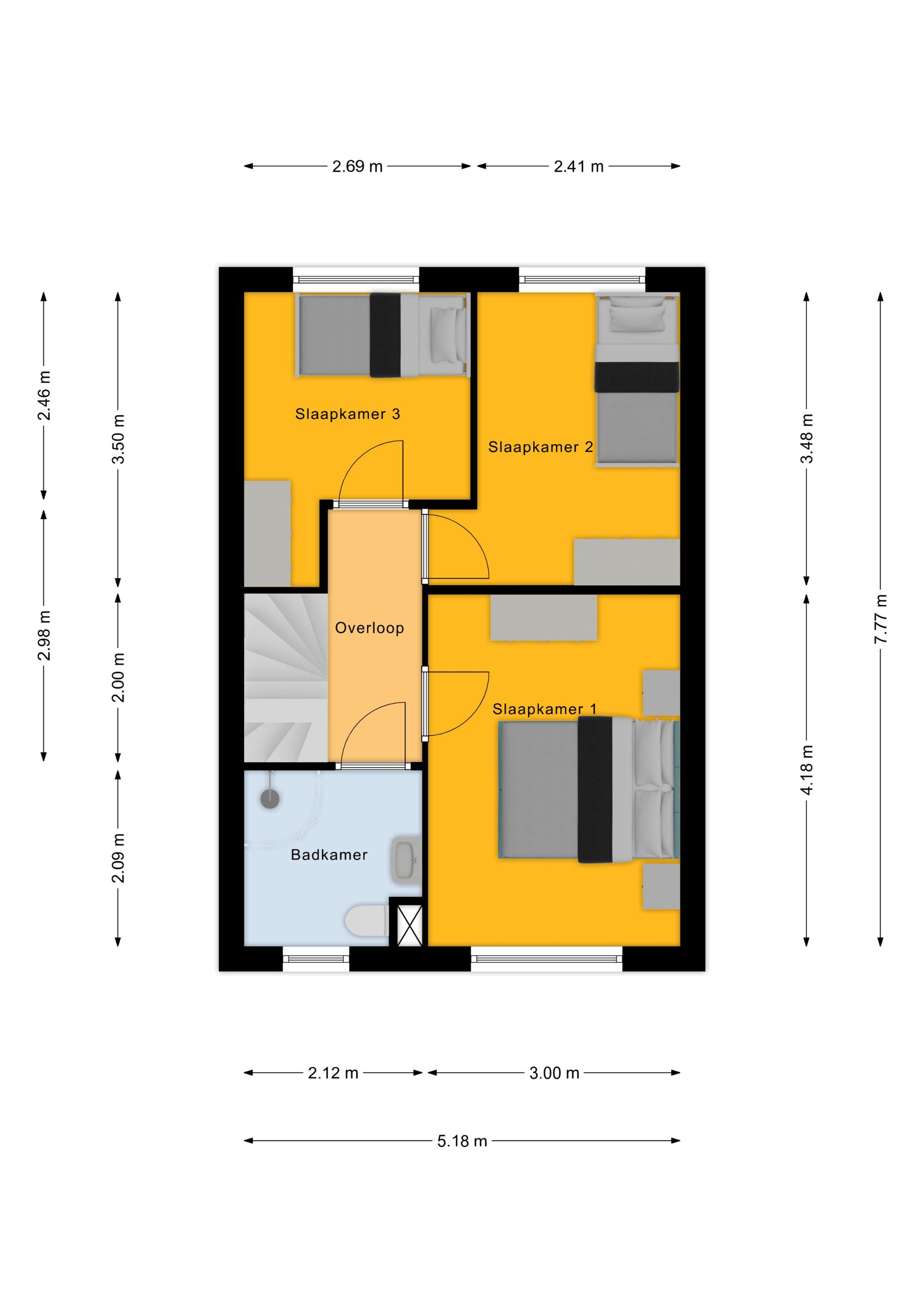 Joke Smitstraat 6 , 2135 JH Hoofddorp map